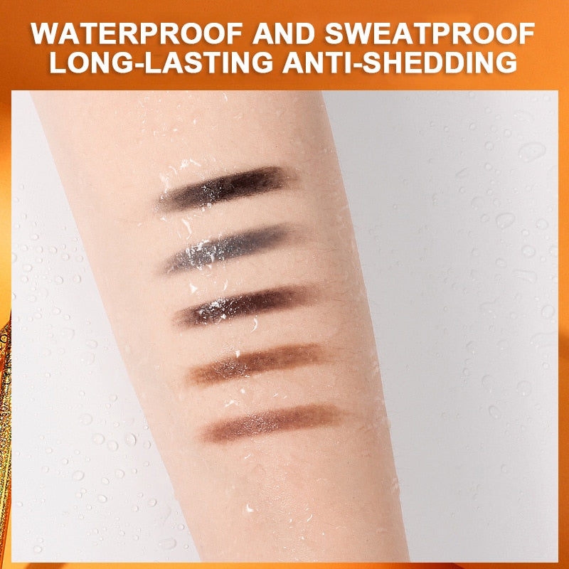 This one-piece waterproof eyebrow pencil is for creating natural-looking, defined brows