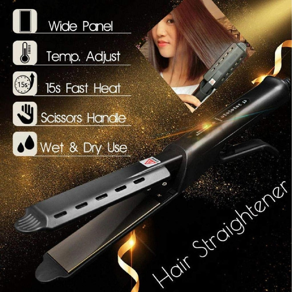 Curling And Straightening Dual Use Hair Straightening Splint Constant Temperature 4 Gears Portable Air Bangs Curling Straightene