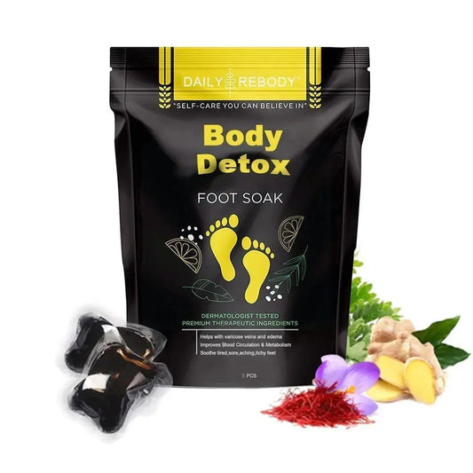 5pcs Fat Burning Foot Bath Salt Soak Fast Slimming Ginger Soak Detox Detox Foot Loss Body Health Weight Care Stress  Relax