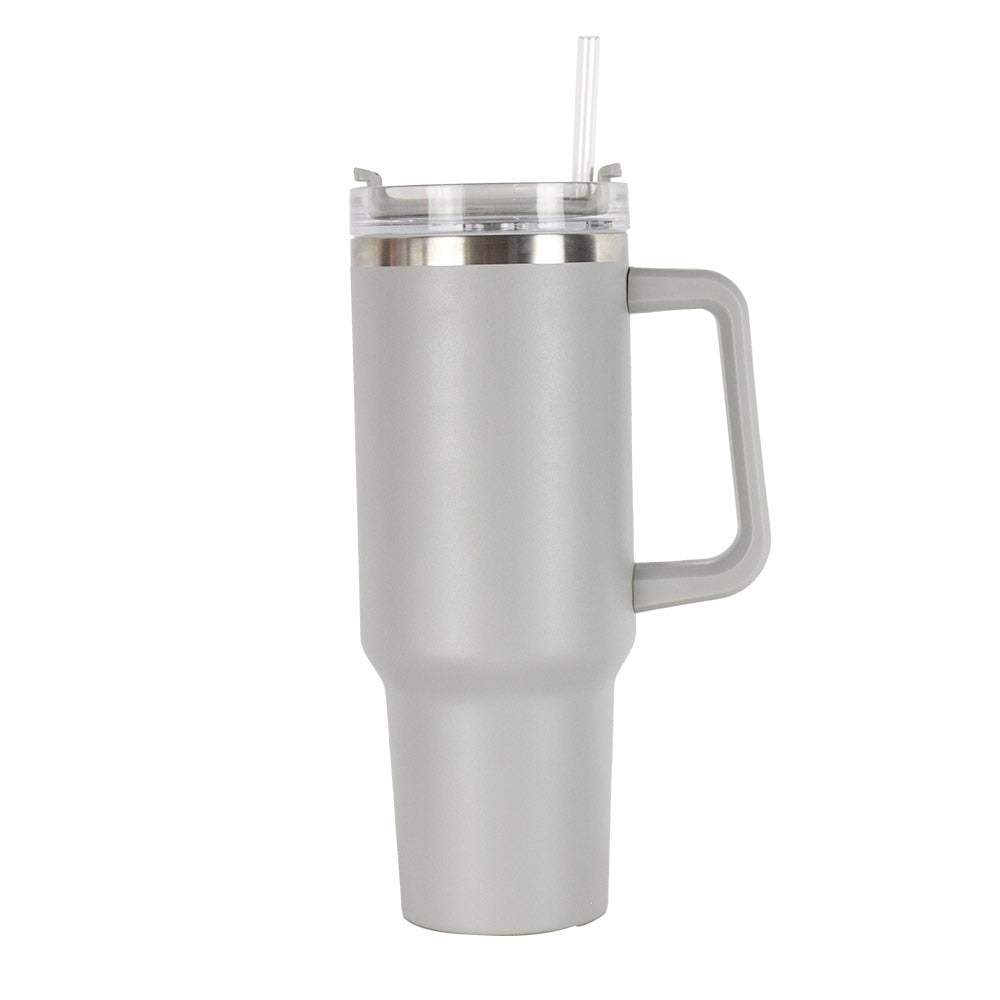 LMETJMA 40oz Mug With Lid and Straw Stainless Steel Vacuum Mug Tumbler Keep Cold and Hot Leak Proof Travel Coffee Mug KC0461