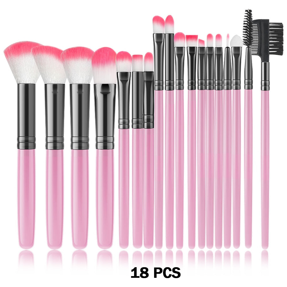 These universal makeup brushes, available in 13 or 32 pieces, enable you to create makeup looks