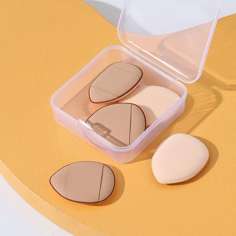 5/10/20 Pcs Mini Finger Puff Foundation Powder Detail Makeup Sponge Face Concealer Cream Blend Cosmetic Accessories Makeup Tools