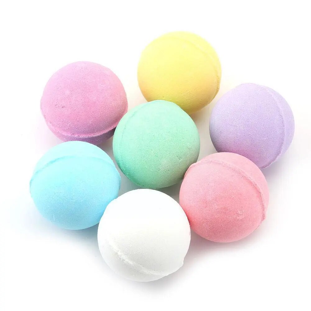 High Quality Bath Bubble Salt Balls Handmade Stress Skin Purely Bathing Relief Natural Clean Tub Bath Body Spa Moisturize F7P7