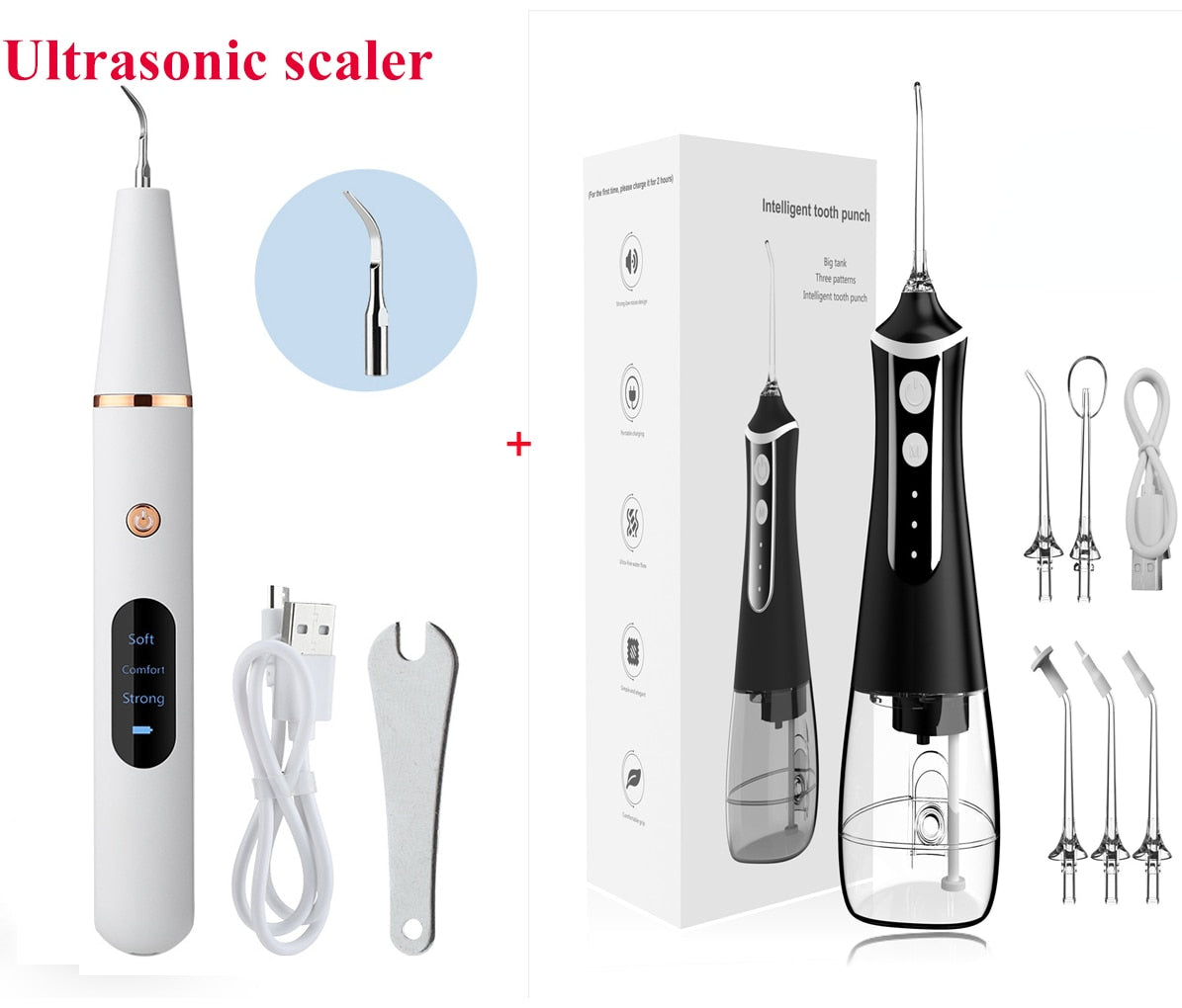 LISM Portable Oral Irrigator Water Flosser Dental Water Jet Tools Pick Cleaning Teeth 350ML 5 Nozzles Mouth Washing MachineFloss