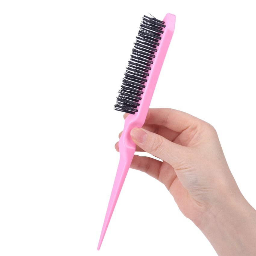 2PCS Fluffy Design Hairdressing Fixation Comb Effortless Styling And Hair Care Professional Essential Hair Brush Comb