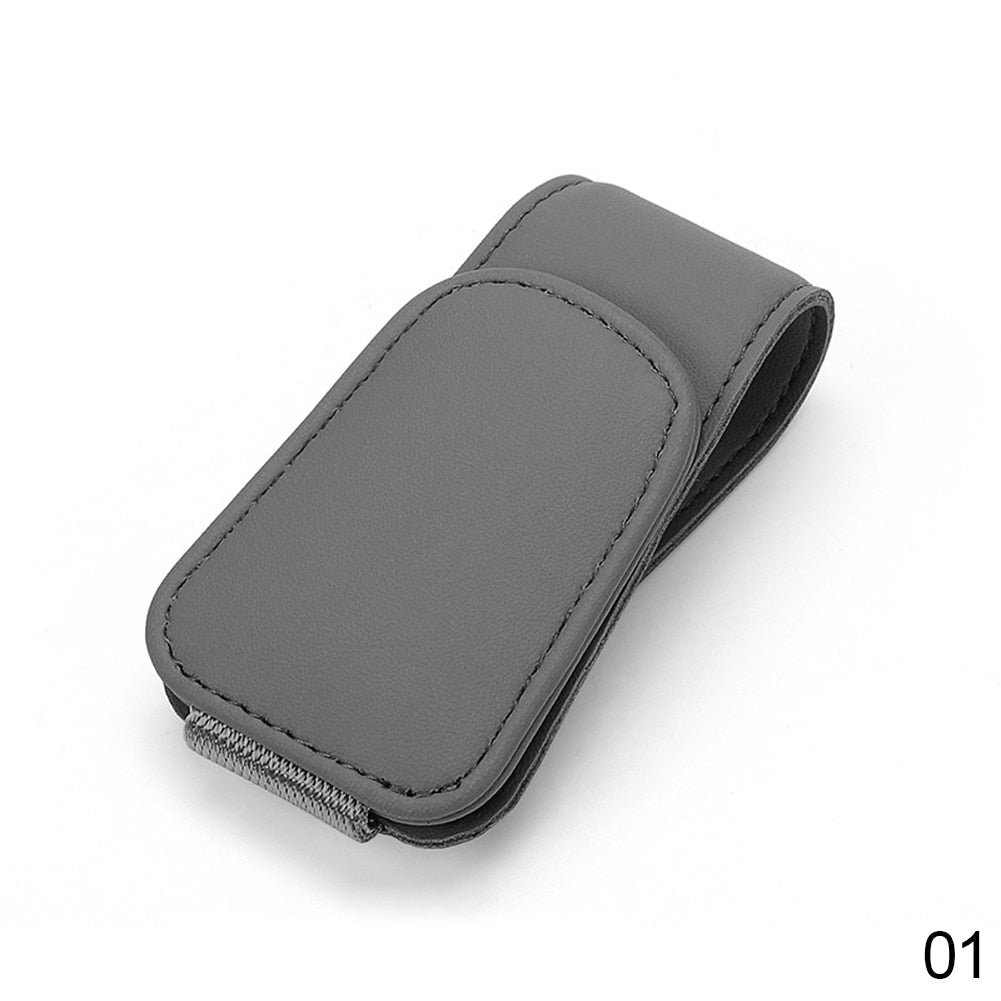 Universal Car Auto Sun Visor Glasses Box Sunglasses Clip Card Ticket Holder Stand Fastener Pen Case Eyeglasses Car Accessories