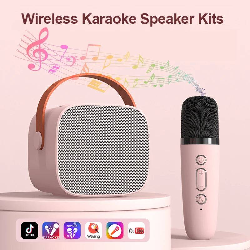 Microphone Karaoke Bluetooth Speaker National Singing Home KTV Portable Outdoor Audio