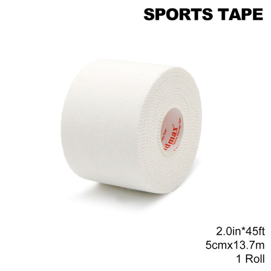 Kindmax Sports Tape White 1.3-5cm*13.7m Athletic Elastic Bandage for Trainers First Aid Injury Wrap for Fingers Ankles Wrist