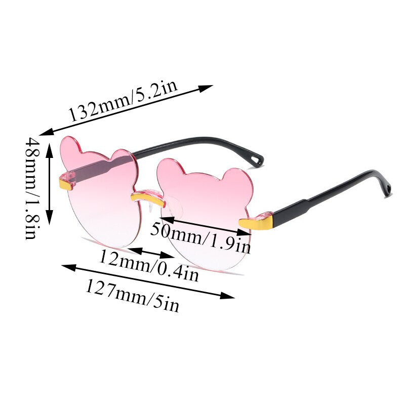 2023 Fashion Heart Frame Children Sunglasses Cute Girls Boys Kids Sun Glasses UV375 Protection Small Eyewear Baby De Sol Gafas