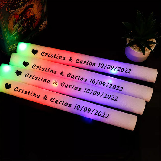 12/15/30/60pcs Bulk Colorful LED Glow Sticks RGB LED