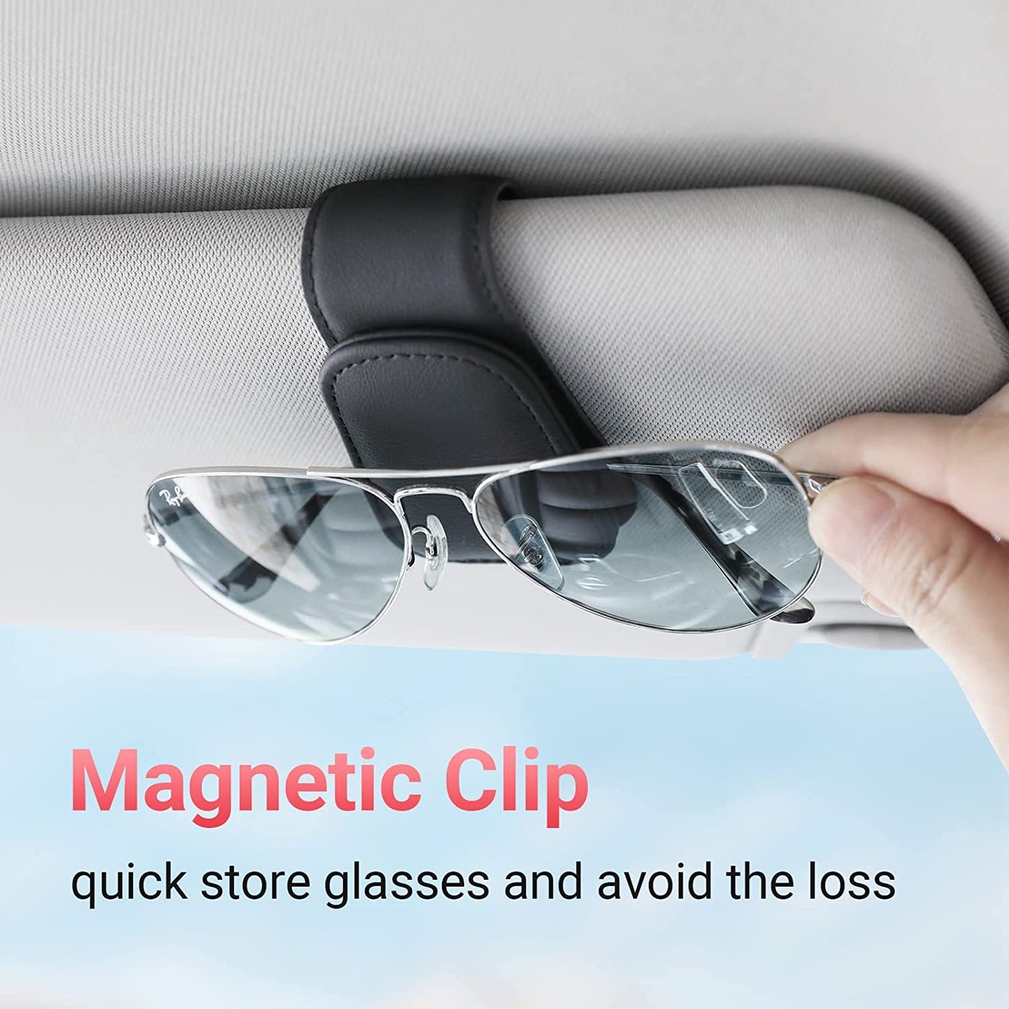 Universal Car Auto Sun Visor Glasses Box Sunglasses Clip Card Ticket Holder Stand Fastener Pen Case Eyeglasses Car Accessories