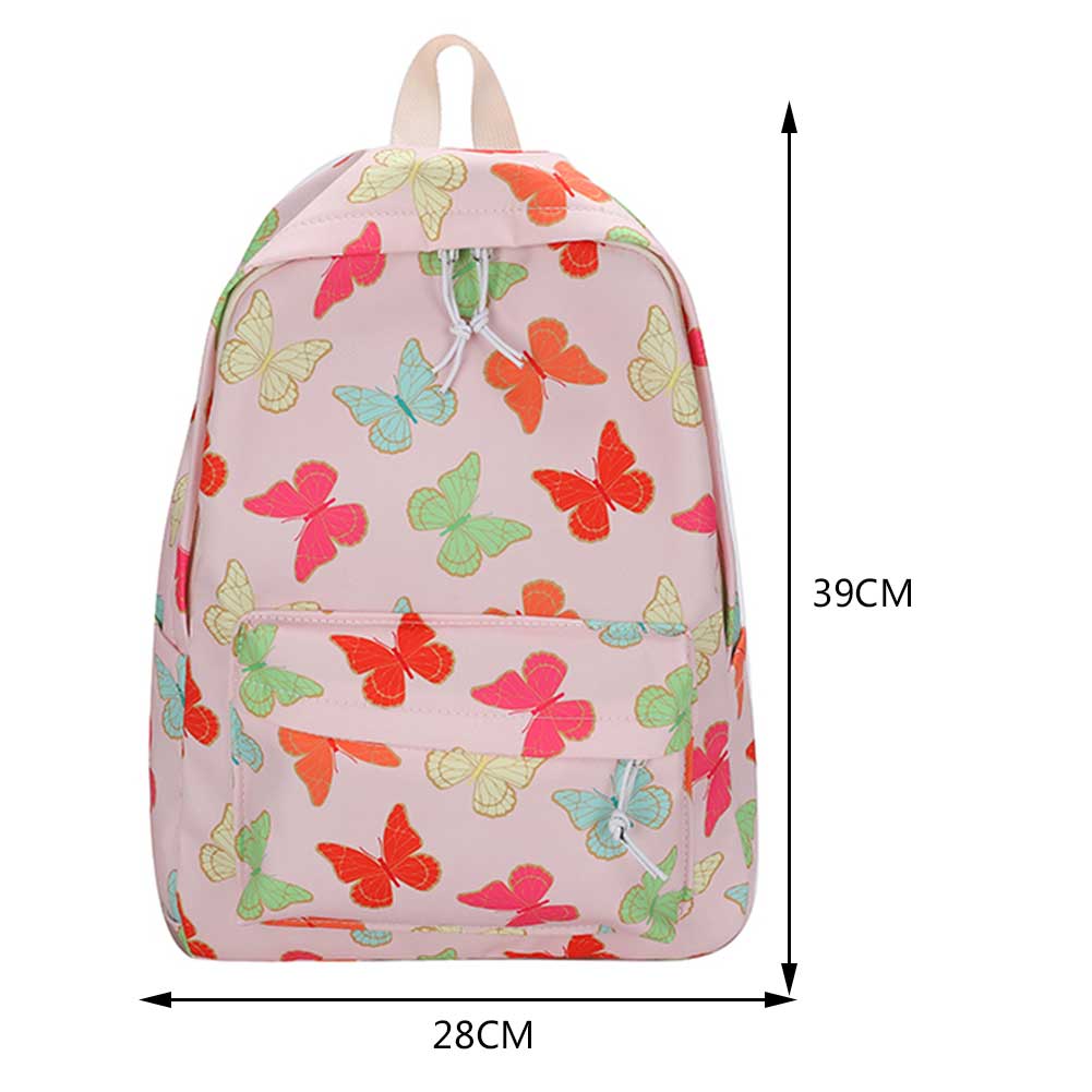 Women Backpack Graffiti Butterfly Cow Printing Backpacks Travel Rucksacks Casual Ladies Large Capacity Student School Bags