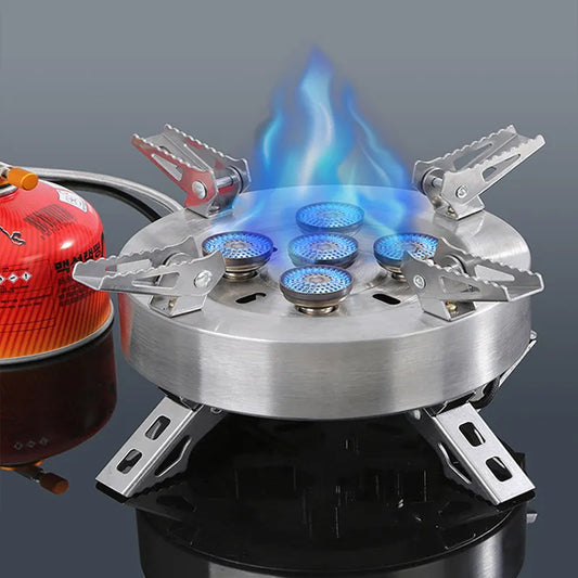 Portable Camping Burner Gas Stove High Power Griddle Burner Outdoor Cookware  Barbecue Picnic Tourism Camping Supplies