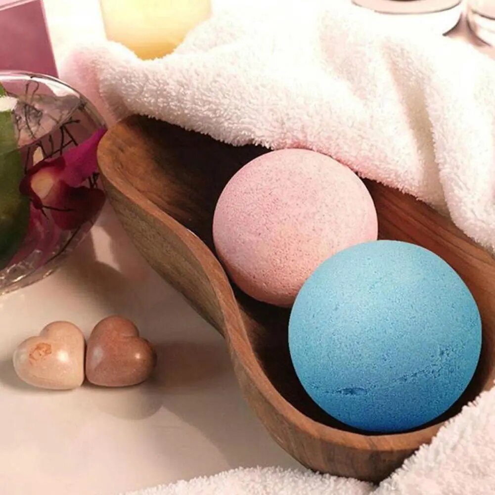 High Quality Bath Bubble Salt Balls Handmade Stress Skin Purely Bathing Relief Natural Clean Tub Bath Body Spa Moisturize F7P7