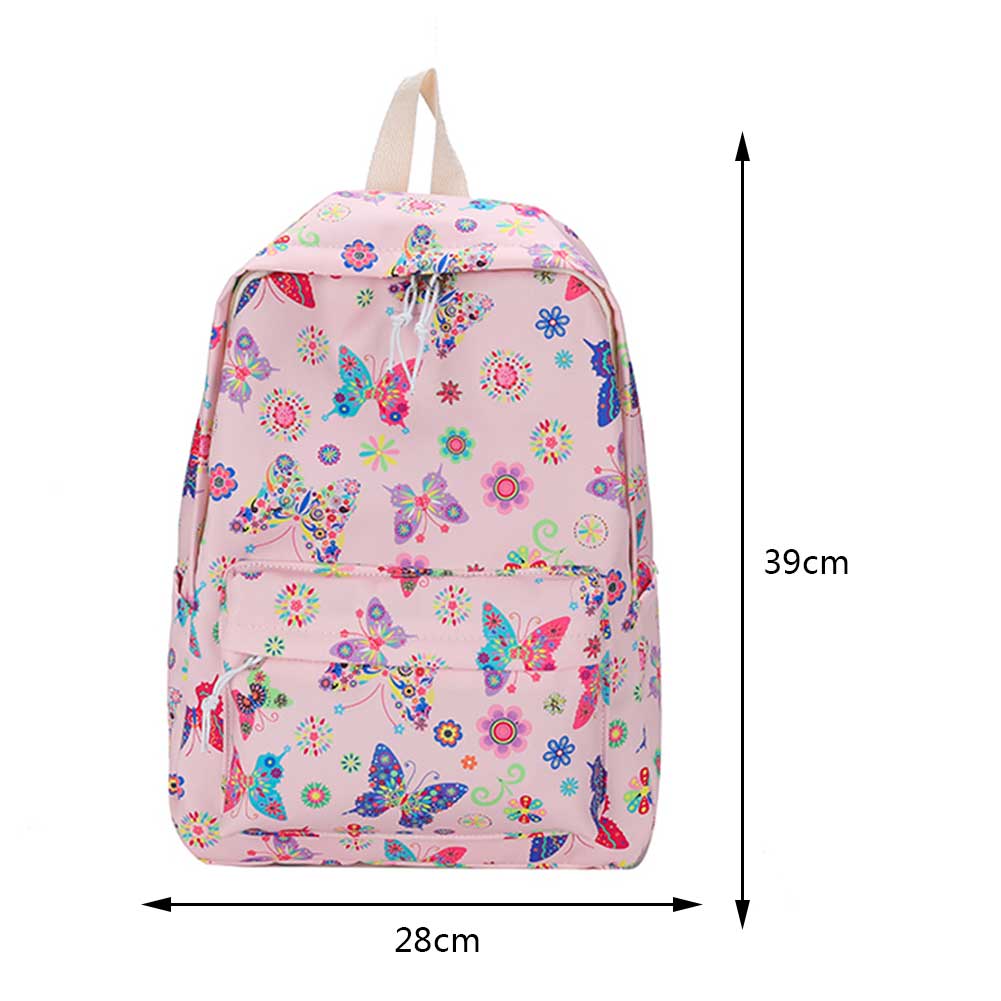 Women Backpack Graffiti Butterfly Cow Printing Backpacks Travel Rucksacks Casual Ladies Large Capacity Student School Bags