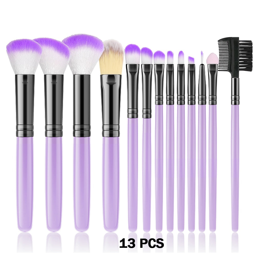 These universal makeup brushes, available in 13 or 32 pieces, enable you to create makeup looks