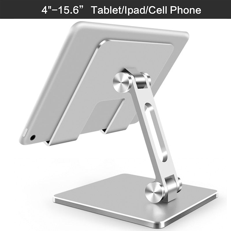 Aluminum Tablet Stand Desk Riser 360° Rotation Multi-Angle Height Adjustable Foldable Holder Dock For Xiaomi iPad Tablet Laptop