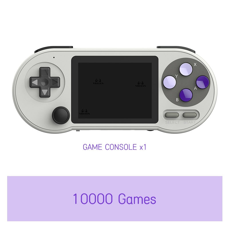 SNPRO 3 Inch IPS Handheld Game Console Mini Portable Retro Gaming Consoles 10000 Games AV Output For GBA Sega Dendy SNES