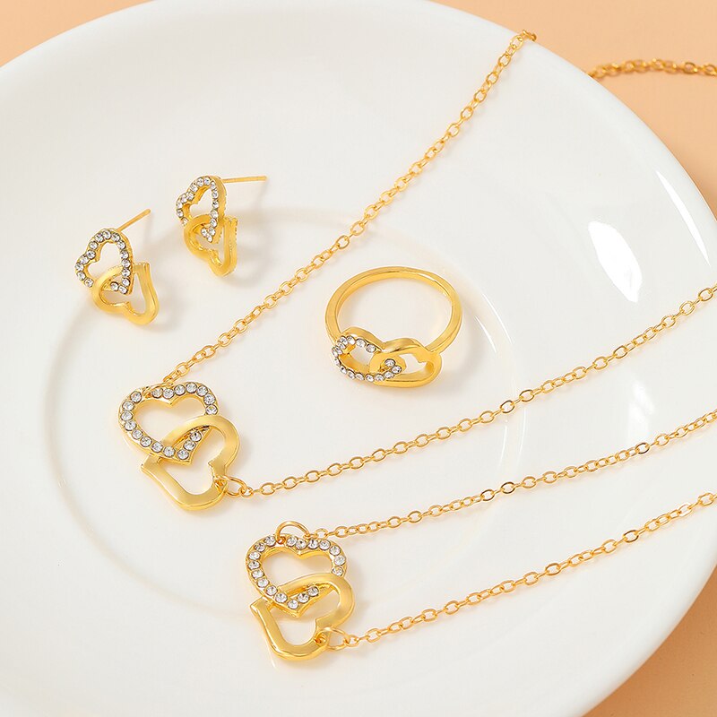 High quality gold plating with shiny rhinestones.