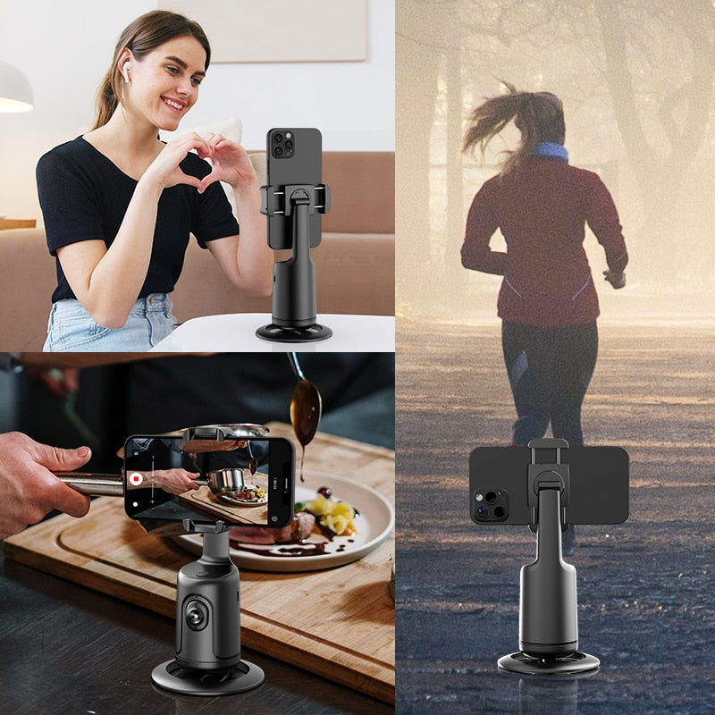 Auto Tracking Phone Holder Auto Face Tracking  360 Rotation Fast Face & Object Tracking Cameraman Robot