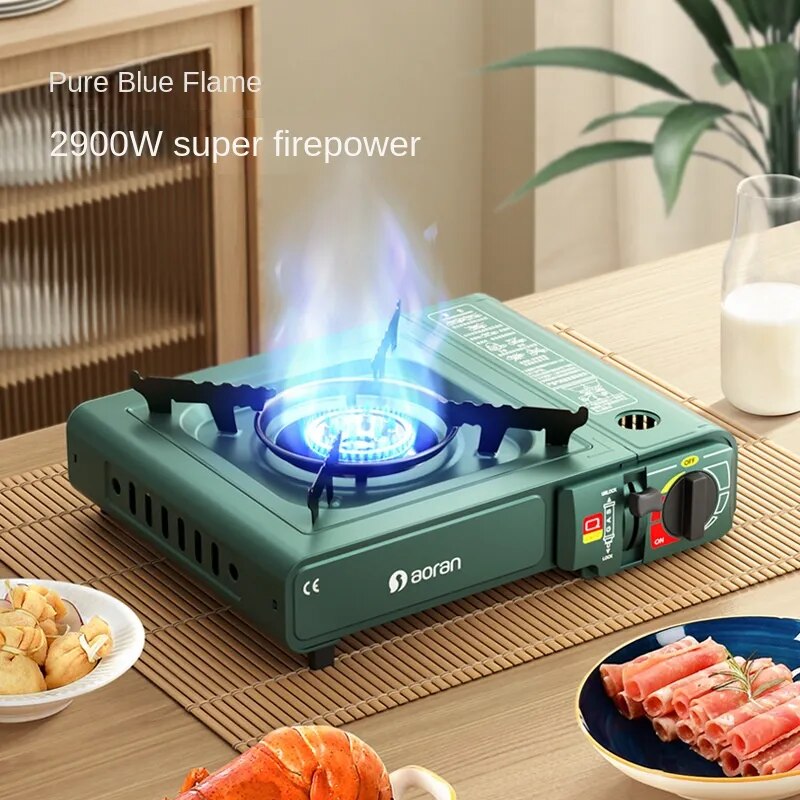 Camping Stove Gas Portable Windbreak Foldable Gas Stove Very Strong Trips Nature Hike Igt Table Camping Tools Mobile Gas Grill