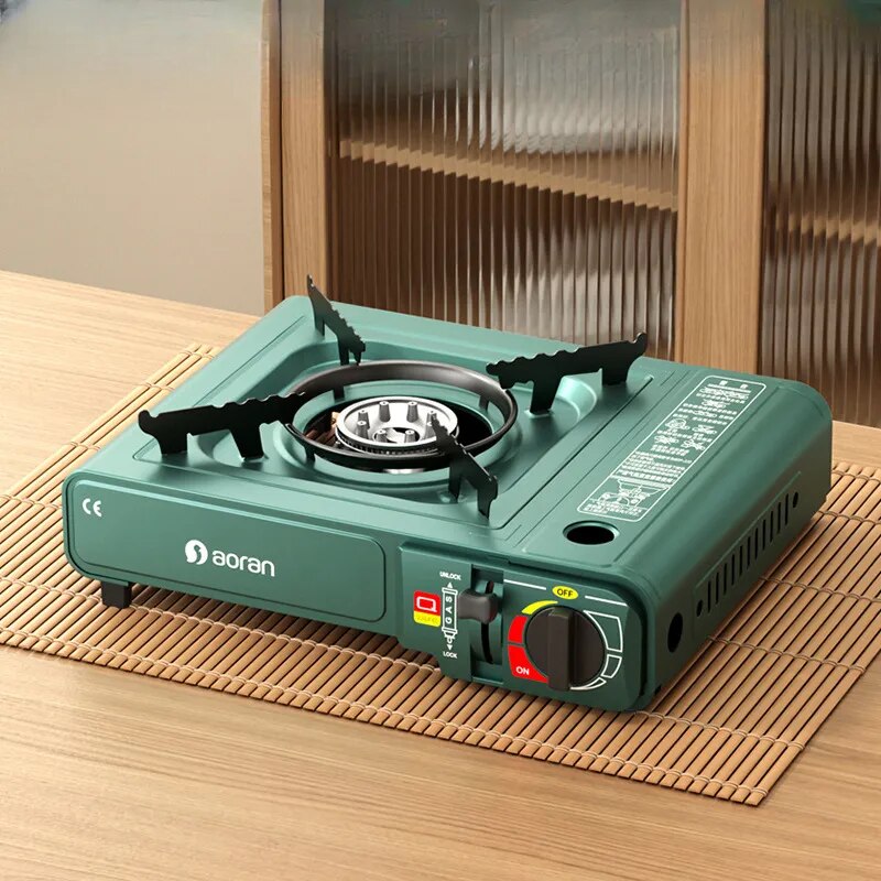 Camping Stove Gas Portable Windbreak Foldable Gas Stove Very Strong Trips Nature Hike Igt Table Camping Tools Mobile Gas Grill