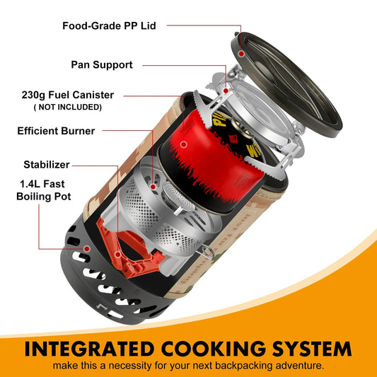 This portable backpacking stove is perfect for camping