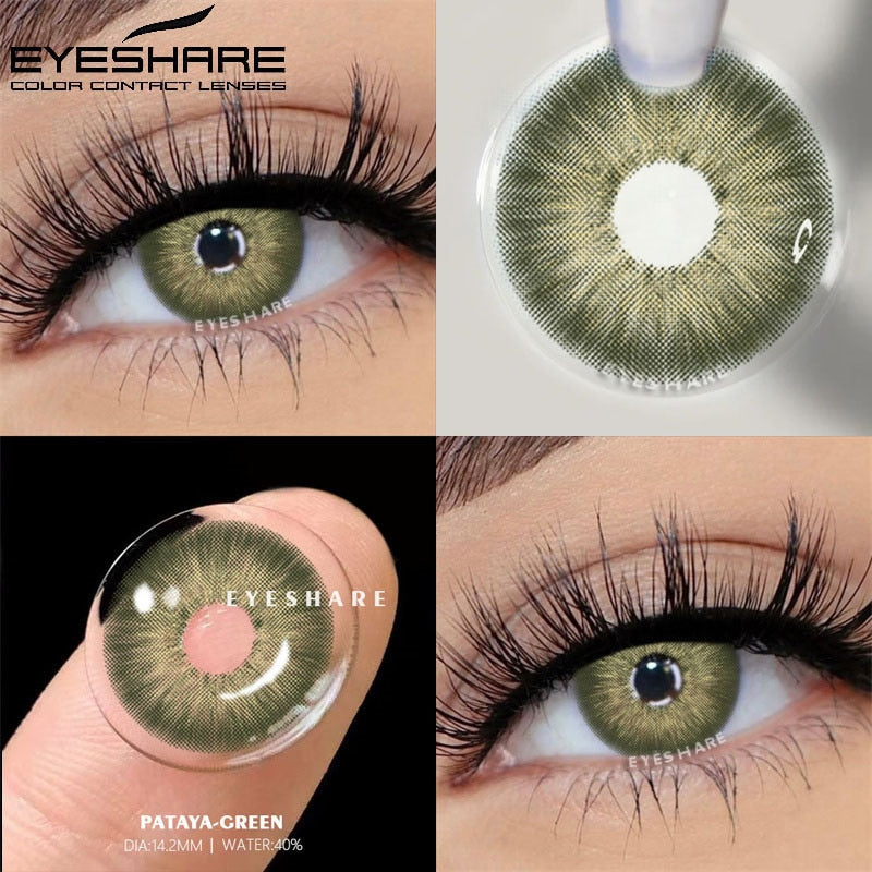 EYESHARE 1 Pair Colored Contact Lenses Natural Look Gray Eye Lenses Brown Contact Blue Lenses Fast Delivery Green Eye Lenses