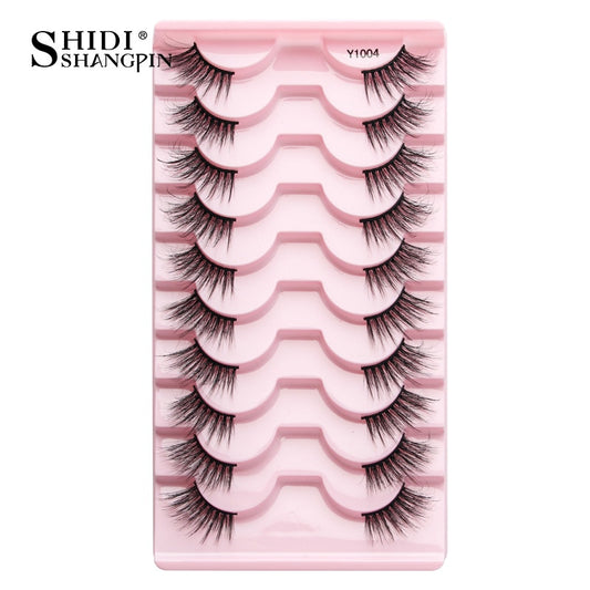 Half Fake Eyelashes 5/10 Half Lashes Soft Natural Cat Eye Lashes Makeup Tool Extension Fluffy Faux Cils maquiagem Half Lashes