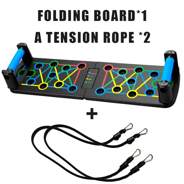 Folding Push-up Board Multifunctional Abdominal Muscle Enhancement Muscle TrainingGym Sports Portable Fitness Equipment