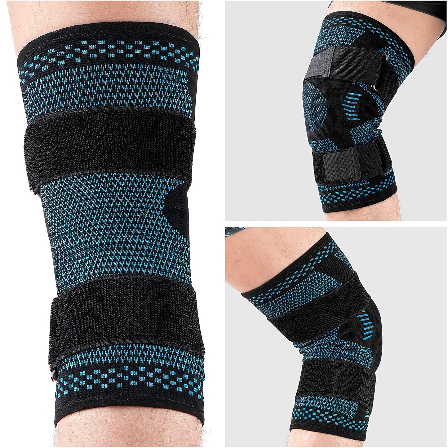 Sports Knee Pads for Knee Pain Meniscus Tear Injury Recovery with Side Stabilizers Patella Gel Knee Support Compression Sleeve