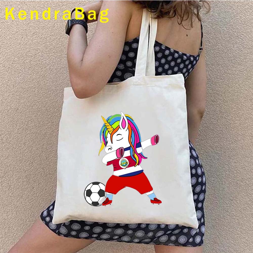 Vintage Arms of Costa Rica Country Map Flag San Jose Girl Soccer Gift Sunset Love Heart Shopper Canvas Tote Bag Shopping Handbag