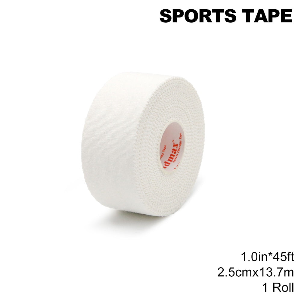 Kindmax Sports Tape White 1.3-5cm*13.7m Athletic Elastic Bandage for Trainers First Aid Injury Wrap for Fingers Ankles Wrist