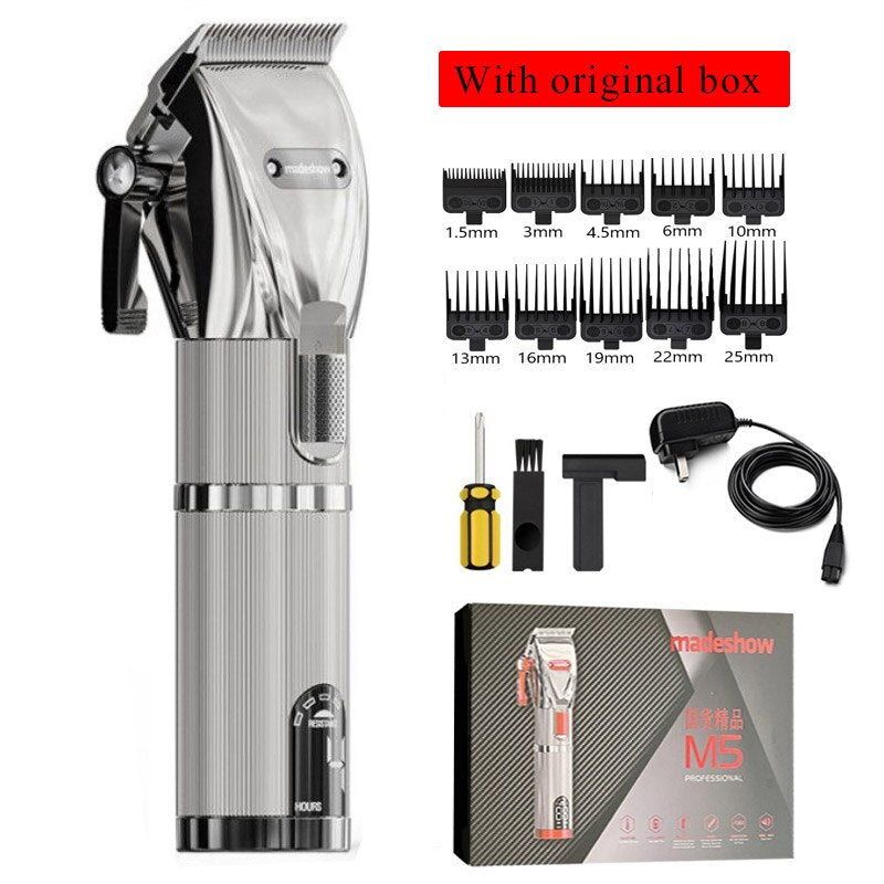 Madeshow M6 Haircut Machine Professional Hair Cutter Hair Trimmer For Man All Metal Haircutting Machine Hair Clipper for Barbers