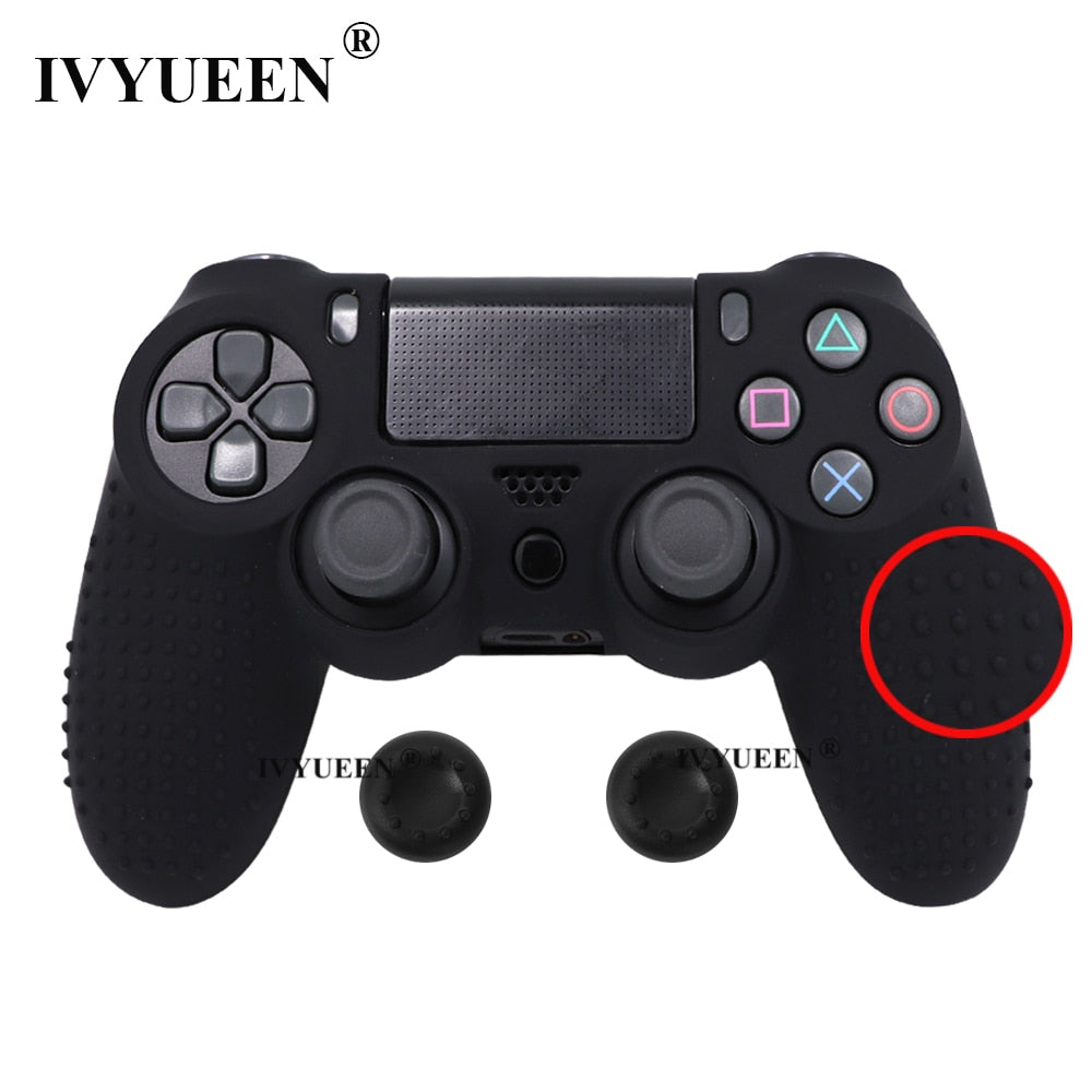 IVYUEEN 19 Colors Silicone Camo Protective Skin Case for Sony Dualshock 4 PS4 DS4 Pro Slim Controller Thumb Grips Joystick Caps