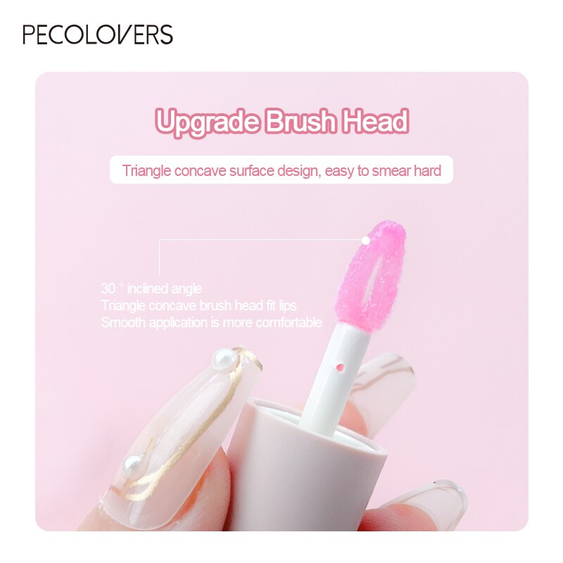 Transparent Lip Oil Glass Lip Gloss Fragrance Non-sticky Moisturizes Lip Tint Lip Plumper Lip Care Serum Primer Big Brush Head