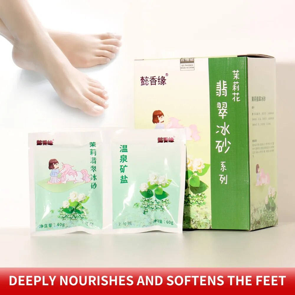 This foot care product containing 100g of bath salts, jelly and pedicure