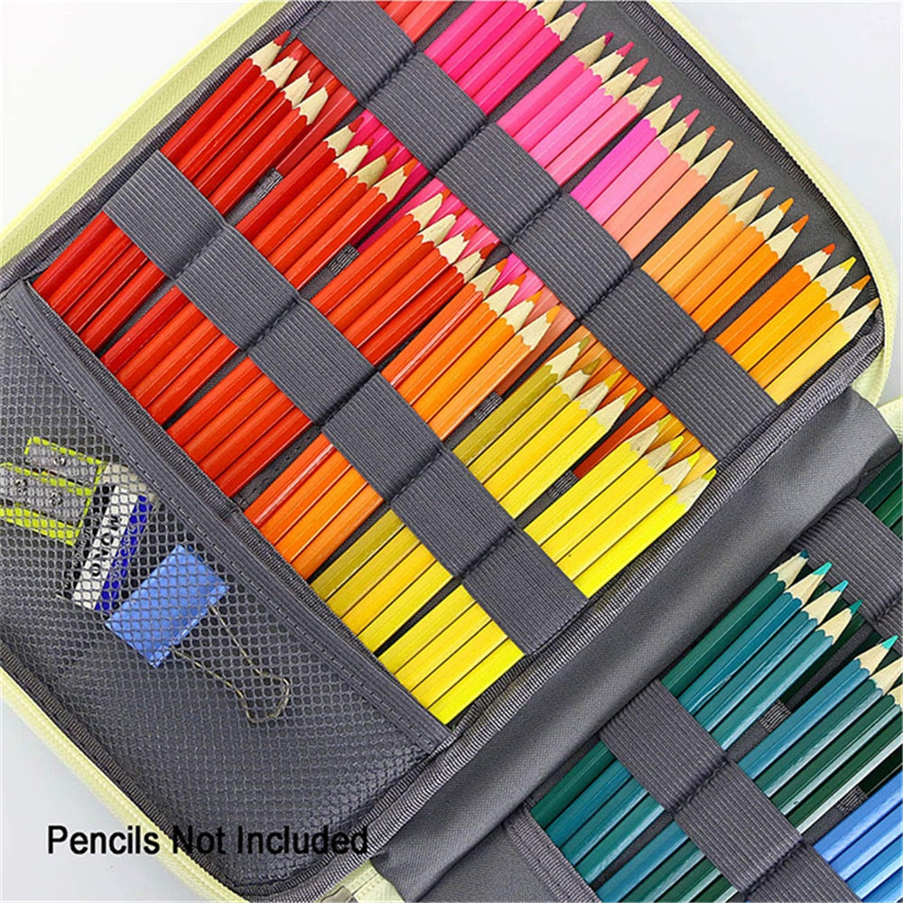 96/192 Slots Pencil Case School Pencilcase for Girls Boys Pen Bag Large Capacity Penal Stationery Penalty Cartridge Box Supplies