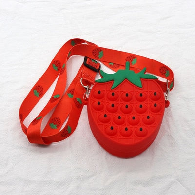 37 styles Fidget Toys Silicone Push Bubble Crossbody Bag Sensory Reliver Autism Adults Kids Handbag Squeeze Toys for Kids gifts