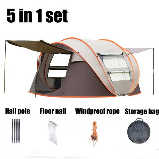 240*150*110cm Tent Sunscreen Waterproof Summer Road Trip Leisure Camping 5 In 1 Mosquito Proof Walking Trip