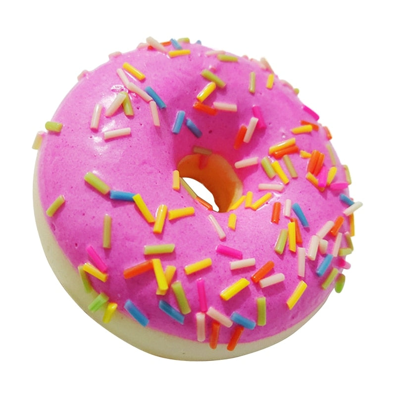 6.2CM Artificial Donut Mini Squishy Novelty Toy Simulation Model Food Chocolate Cake Roll Photography Decoration Props