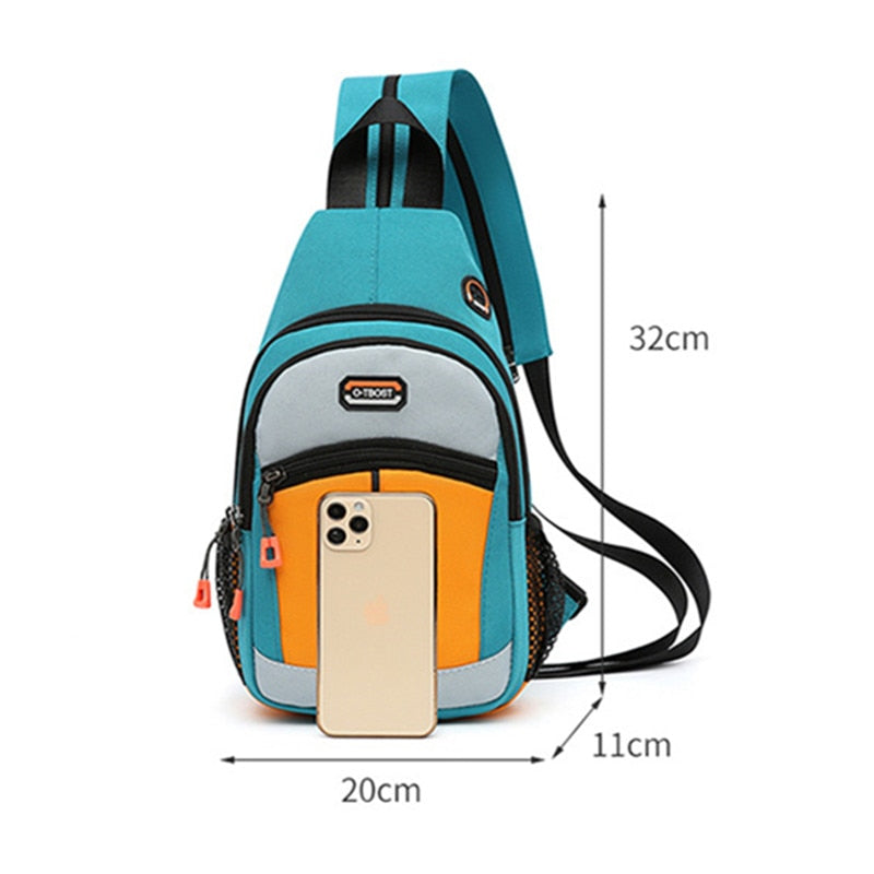 Fengdong women mini backpack small chest bag fashion messenger bag female sports bag travel bagpack crossbody bag girl back pack