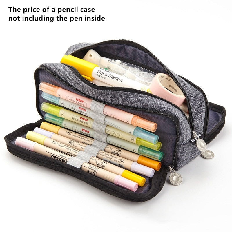 Large Capacity Pencil Case School Multifunction Pen Case Pencil Cases Bags Pencils Pouch Students Education Stationery Supplies