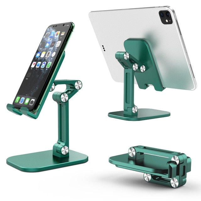 Three Sections Foldable Desk Mobile Phone Holder For iPhone iPad Tablet Flexible Table Desktop Adjustable Cell Smart