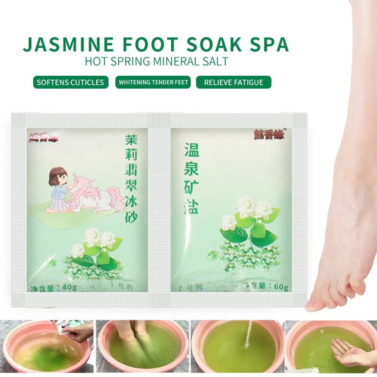 This foot care product containing 100g of bath salts, jelly and pedicure