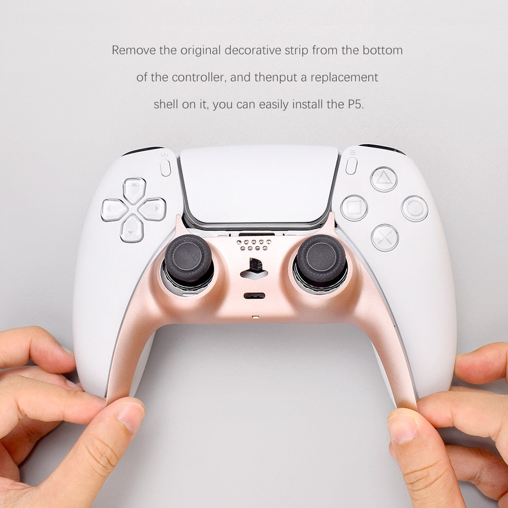 Modded Controller for PS5 Middle Replacement Clip Shell DIY Decorative Strip Skin Cover Case for Playstation 5 Accessories