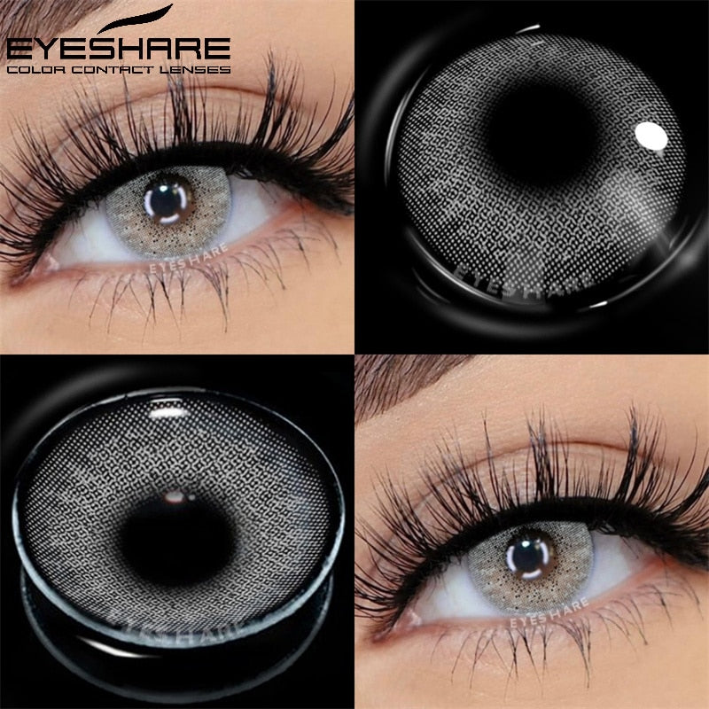 EYESHARE 1 Pair Colored Contact Lenses Natural Look Gray Eye Lenses Brown Contact Blue Lenses Fast Delivery Green Eye Lenses