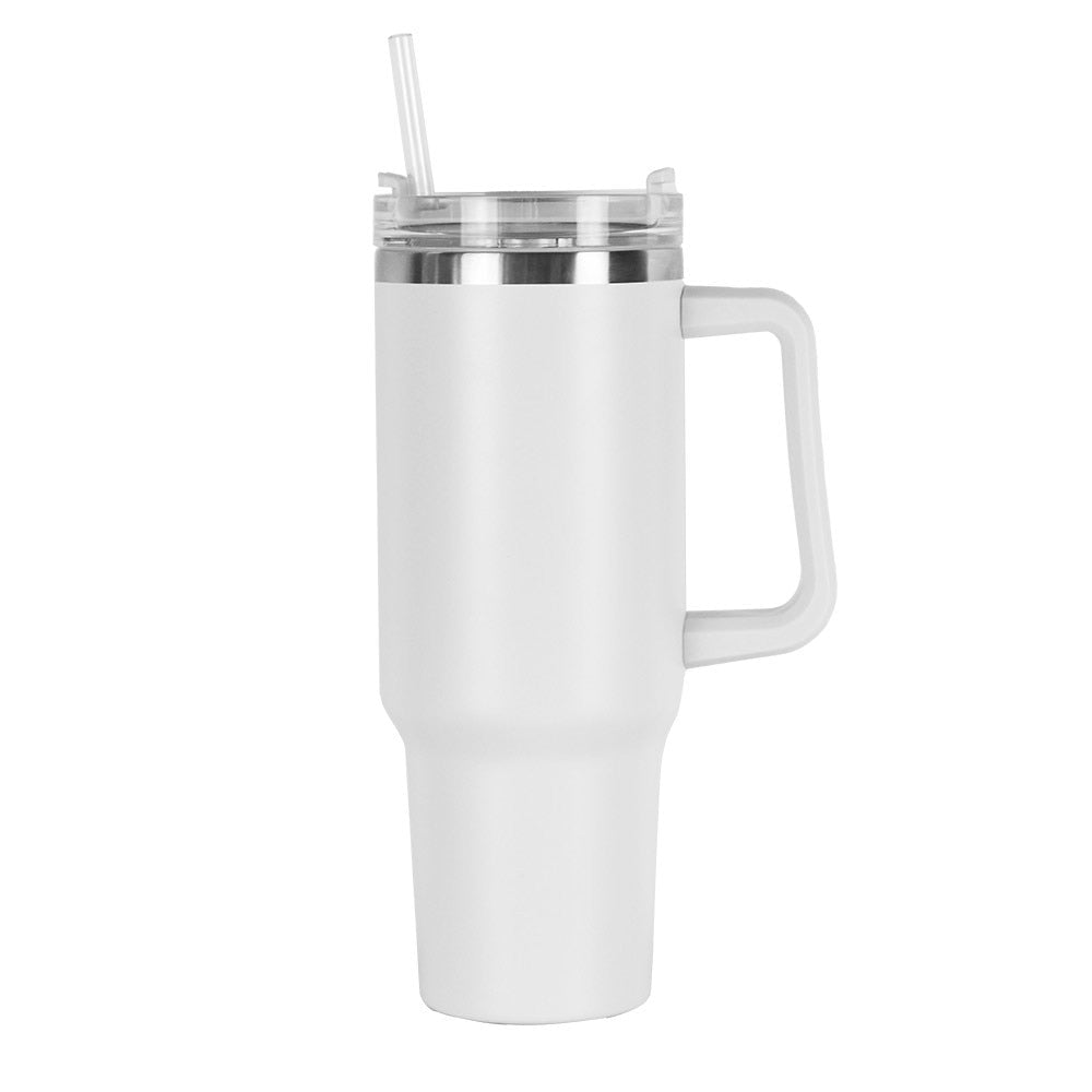 LMETJMA 40oz Mug With Lid and Straw Stainless Steel Vacuum Mug Tumbler Keep Cold and Hot Leak Proof Travel Coffee Mug KC0461