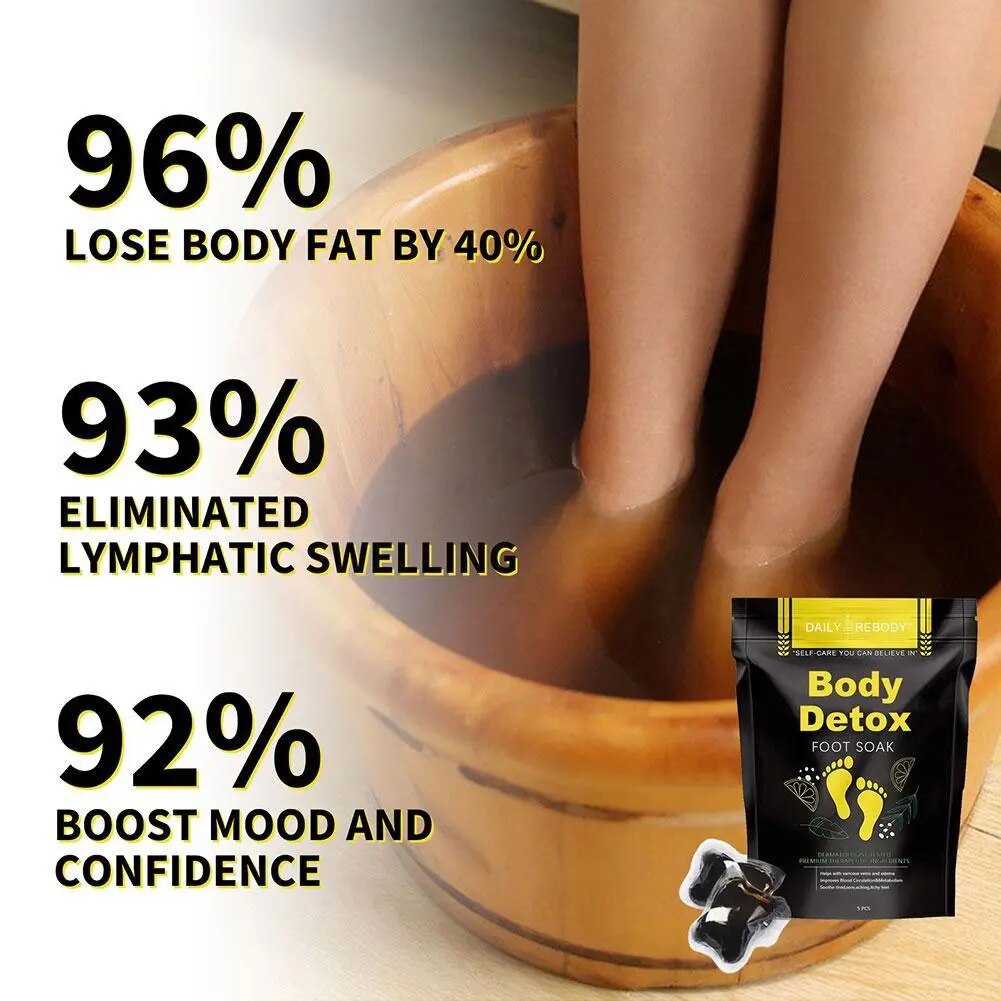 5pcs Fat Burning Foot Bath Salt Soak Fast Slimming Ginger Soak Detox Detox Foot Loss Body Health Weight Care Stress  Relax