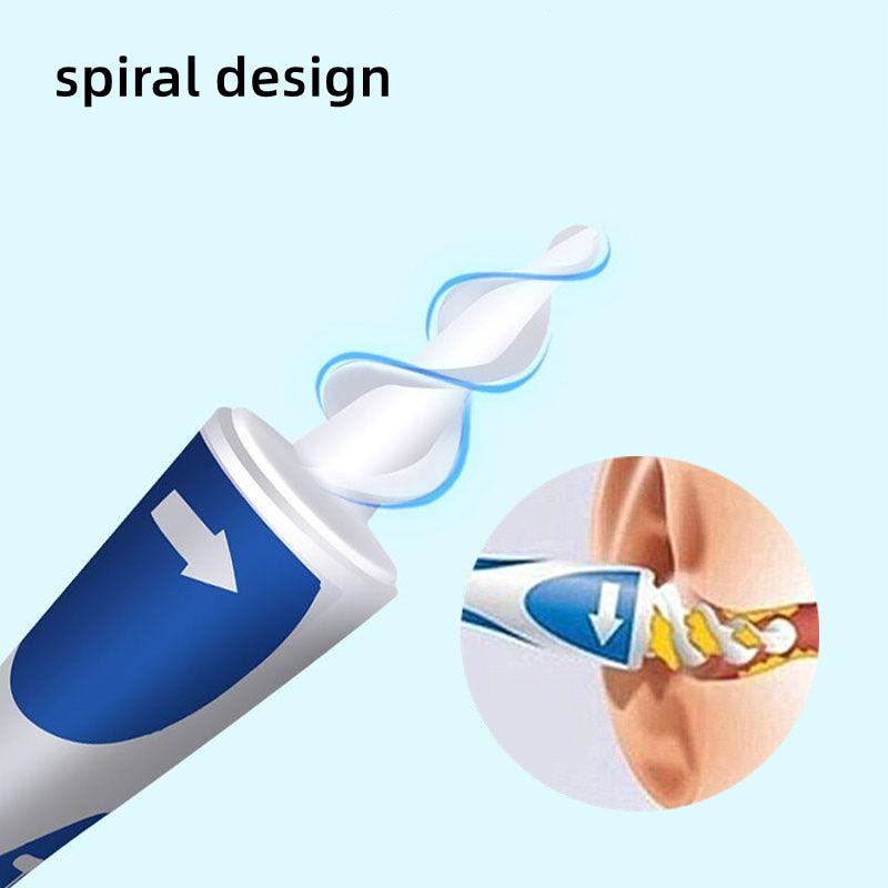 Silicone Ear Cleaner 16pcs Ear Wax Removal Cleaning Tools Replacement Spiral Tips ear cleaning kit Ear Picker Earwax Spoon Tool